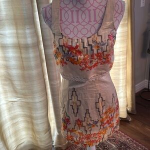 Free people dress size small pretty floral pattern